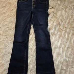 Veronica Beard Carolyn 10" Baby Boot Jeans - Dark Slate Blue, Size 25